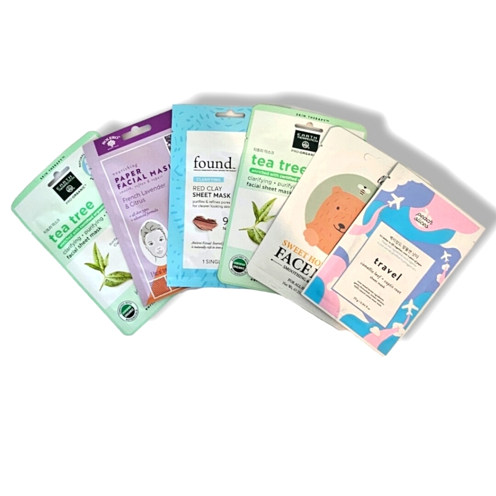 Set of 6 Various Facial Masks